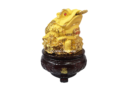 13″ Rotating Matte Gold Money Frog with Treasure Chest (Wealth & Reversal of Bad Luck)
