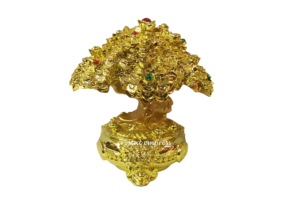 9 inch Gold Wealth Inviting Tree Growing on Wealth Pot