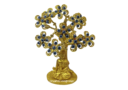 10″ Gold Evil Eye Tree with Medicine Buddha (Jealousy, Good Health & Longevity)