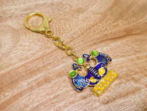 3 Jewels Prosperity Bat Keychain