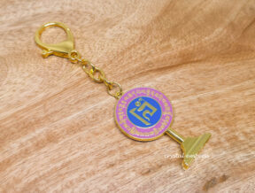 Anti Burglary Plaque Amulet Keychain 1