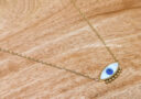 Blue Evil Eye Necklace (Stainless Steel)