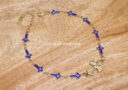 Blue Evil Eye with Cross Bracelet 2 (Stainless Steel)