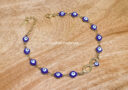 Blue Evil Eye with Infinity Symbol Bracelet (Stainless Steel)