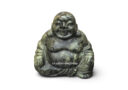 8cm Dark Serpentine Jade Laughing Buddha (Budai) Statue