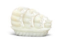 11″ White Jade Wealth Ship